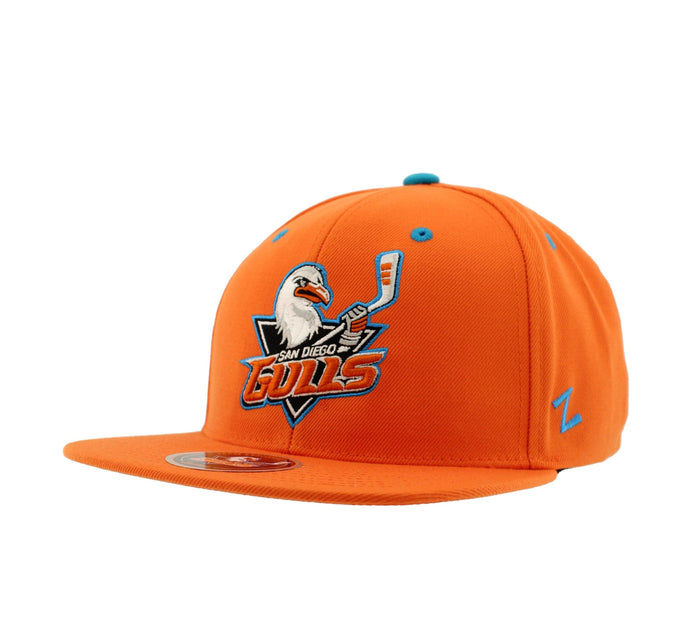 San Diego Gulls Classic Orange Flatbill Hat