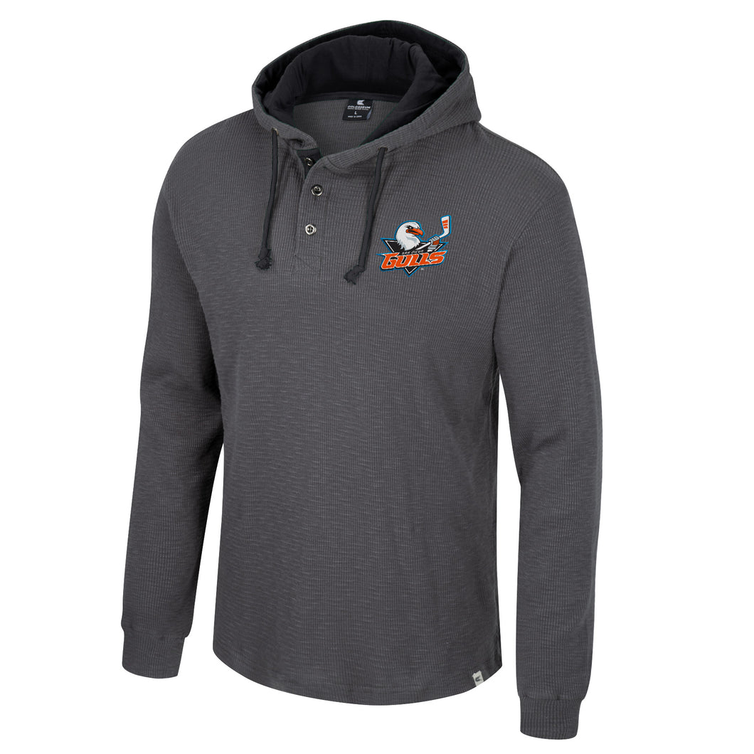 Men's San Diego Gulls Affirmative Waffle Henley Hoodie