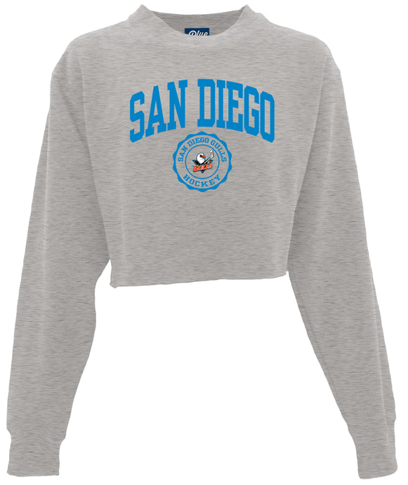 Women's San Diego Gulls Brownie Points Cropped L/S