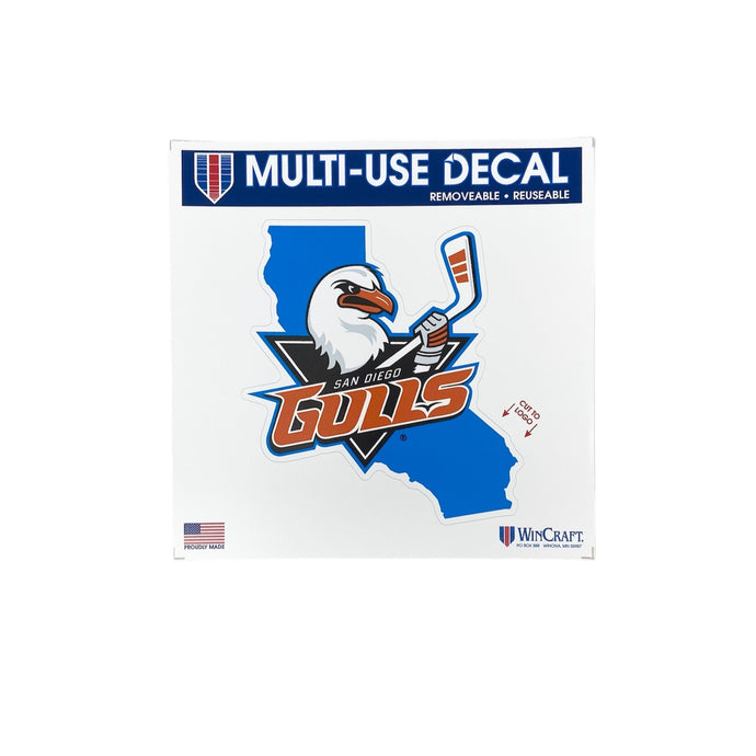 San Diego Gulls Team State Decal