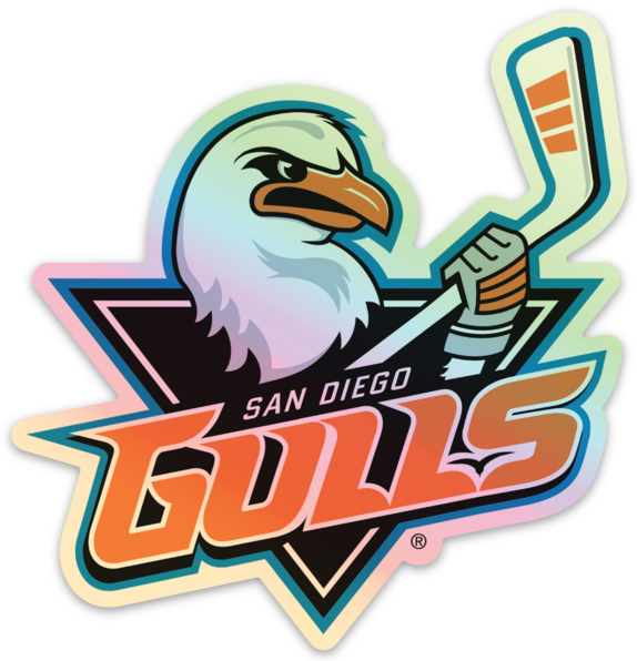 San Diego Gulls Holographic Sticker