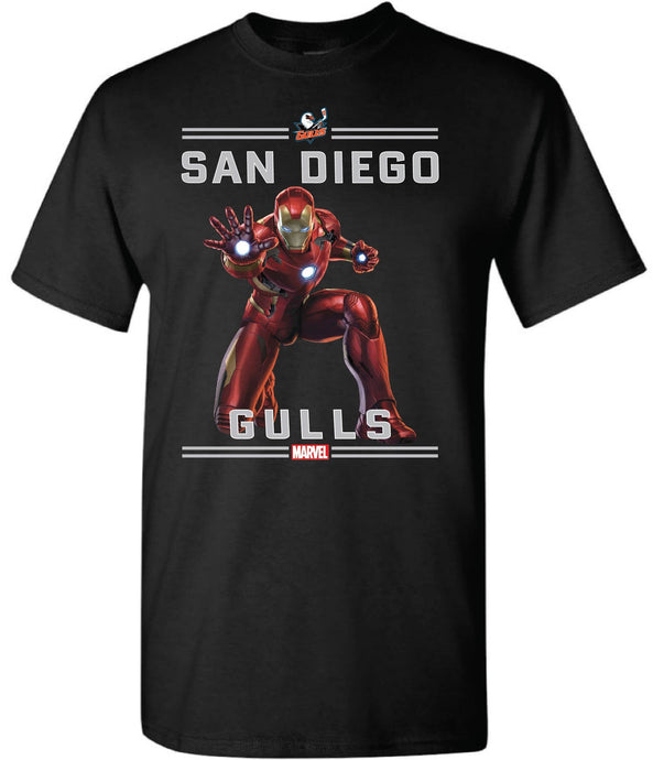 Men's San Diego Gulls Iron Man Short Sleeve Tee